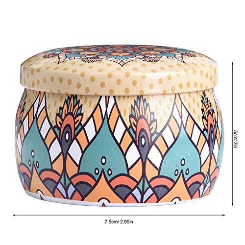 EBTOOLS Latas de Metal de Hojalata Vacías, Cajas de Almacenamiento Selladas, Cajas de Almacenamiento de Joyas, Latas de… - Imagen 7