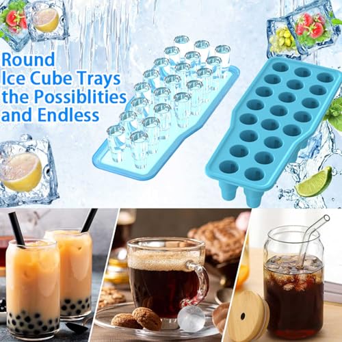 Molde de silicona para hielo con tapa, flexible, verde miniatura 6
