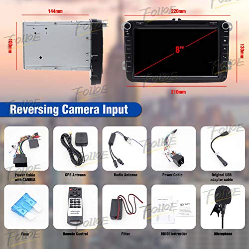 Doppio DIN GPS Car stereo 20,3 cm touchscreen