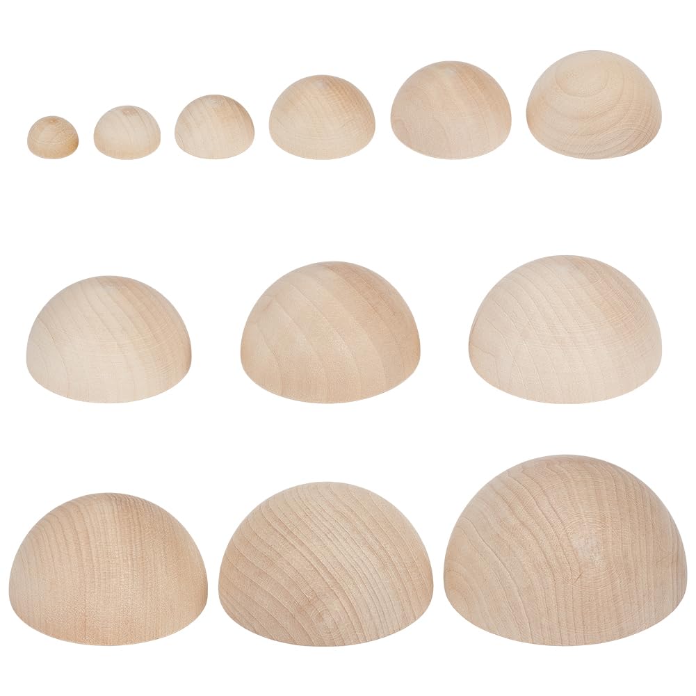 BENECREAT 12Pcs 12 Sizes Half Round Pottery Tools Set