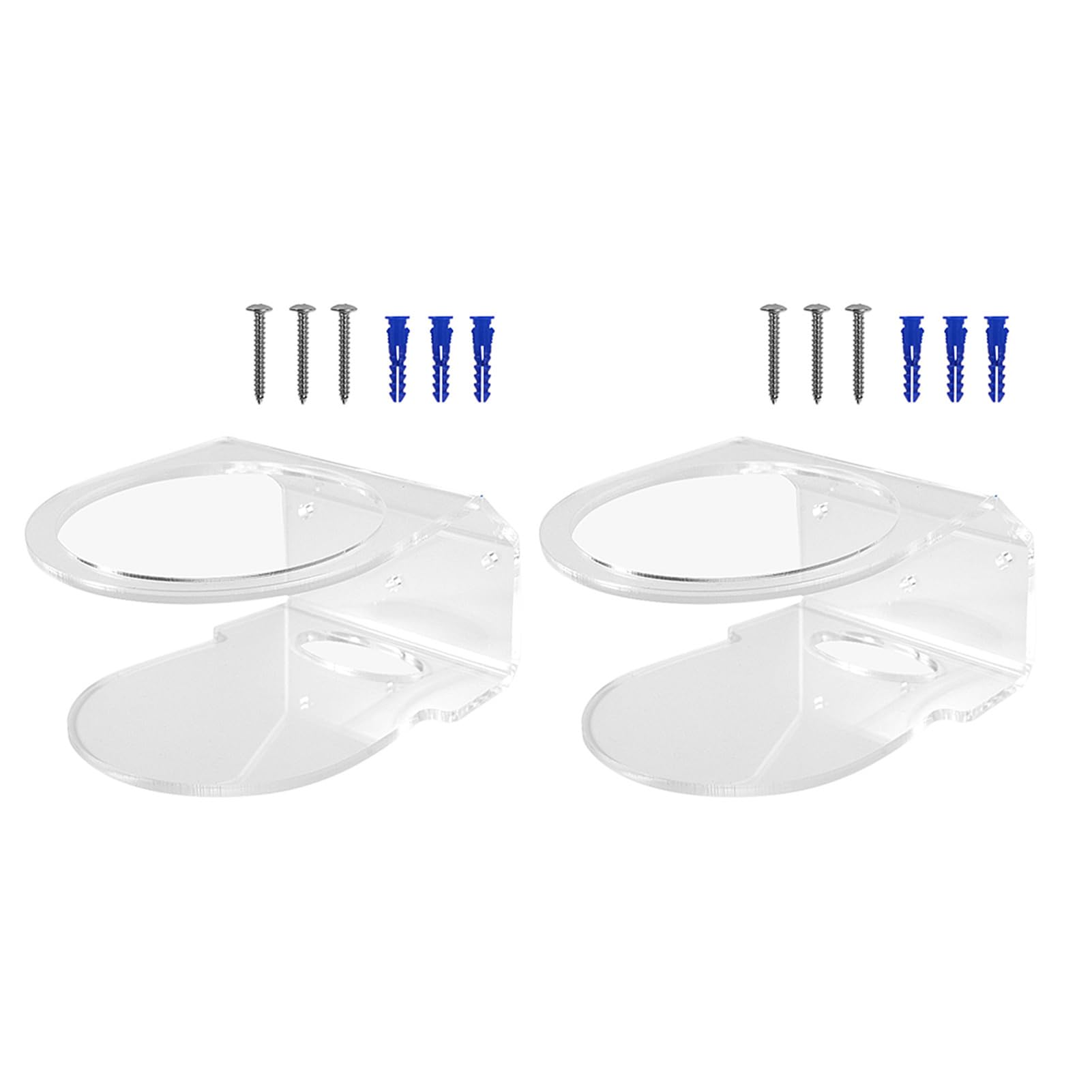 Acouto Support de Routeur Mural, étagère Transparente en PMMA pour Deco X20 Deco X60, Maintient Le Bureau organisé, Installation Facile pour Le Bureau à Domicile (2 Paquets)