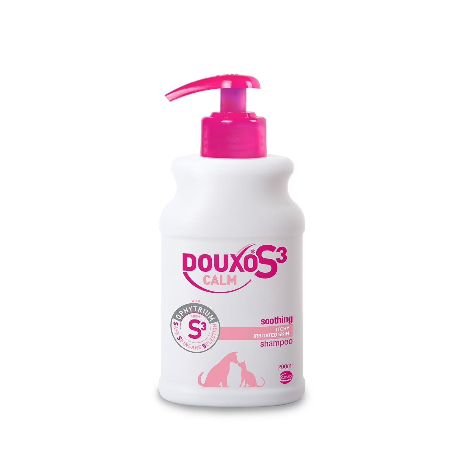 DOUXO S3 CALM Shampoo, Soothing Dog and Cat Shampoo Sensitive Skin, Effective Dog and Cat Shampoo for Itchy Skin, Hypoallergenic Fragrance, Hydrating Dog and Cat Shampoo, 200ml