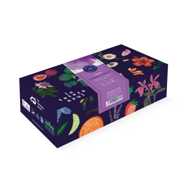 LA TETERA AZUL 100 Bolsitas De Tila. Infusión Relajante. 100 Bolsitas De 1,5 Gramos.
