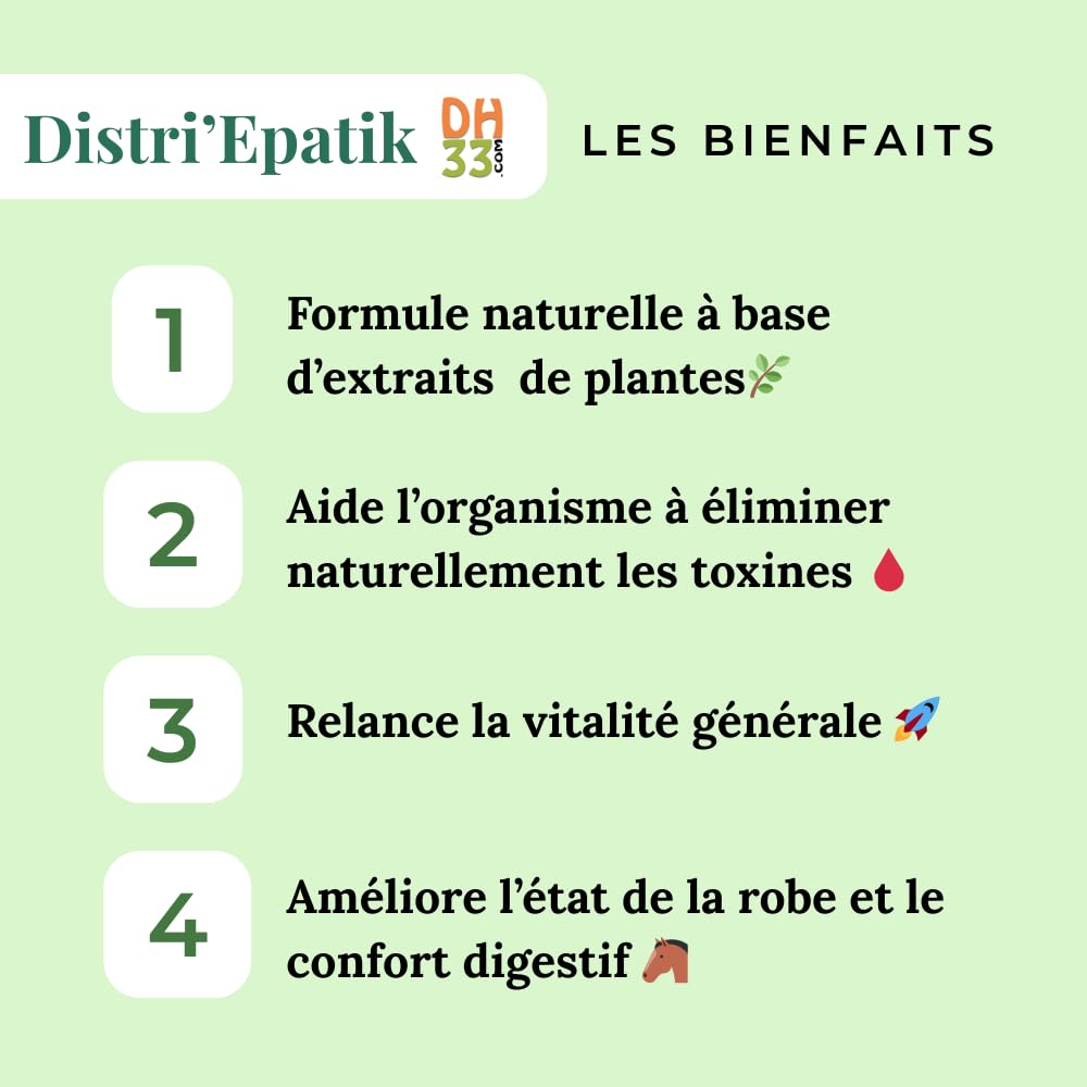 Drainage Foie Reins Cheval Liquide – Détox Naturelle, Digestion & Vitalité – Plantes Hépatiques (Chardon-Marie, Artichaut, Curcuma) – Fabriqué en France