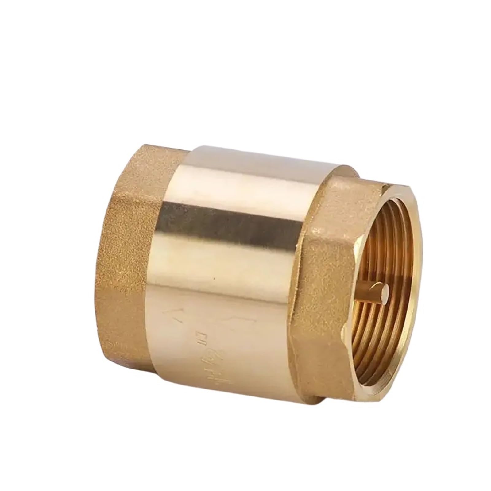 Dkgnyxnplj Dn25 G1 1Pcs Brass Check Valve In-Line Spring 1-Way Valve 1/2" 3/4" 1" 2" Dn15 Dn20 Dn25(Dn25 G1)
