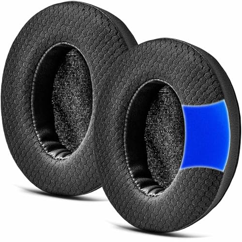 Repuesto de Almohadillas para HD650, HD660 S, HD600, HD6XX, HD58X, HD580, HD565, HD545, HD535 Auriculares por TRANSTEK - Orificio Interior Más Profundo, Aislamiento de Ruido, Espuma de Memoria (Malla de Gel Refrescante)