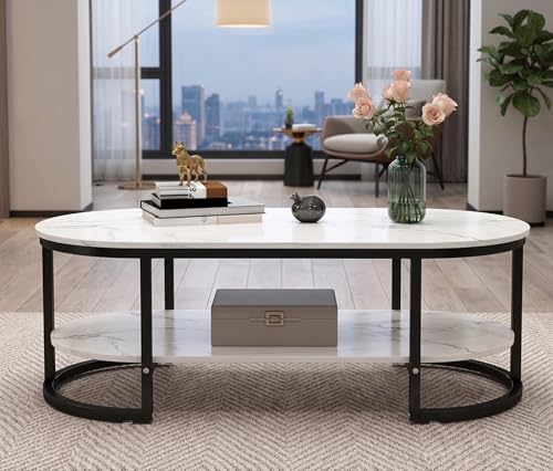 Image of Coffee Table Centre Table (Black White, DBL)