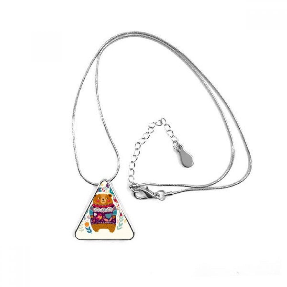 Pendentif ours rose triangle le cadeau idéal pour vos proches
