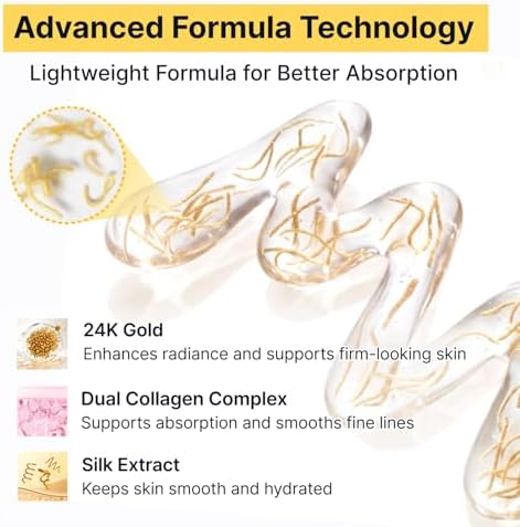 SUNGBOON EDITOR Glow Intensive Deep Collagen Silk Peptide EGF Ampoule, Copper Peptides Serum for Face with Multi Peptides, Hydrating Korean Skincare Facial Serum for Smooth-Looking Skin, 1.35 fl oz — view 6