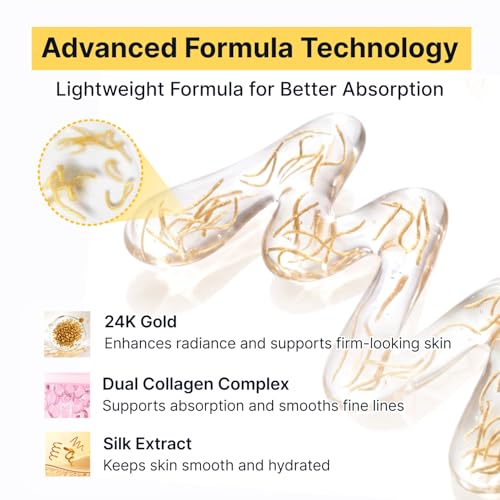 Image of SUNGBOON EDITOR Glow Intensive Deep Collagen Silk Peptide EGF Ampoule, Copper Peptides Serum for Face with Multi Peptides, Hydrating Korean Skincare Facial Serum for Smooth-Looking Skin, 1.35 fl oz