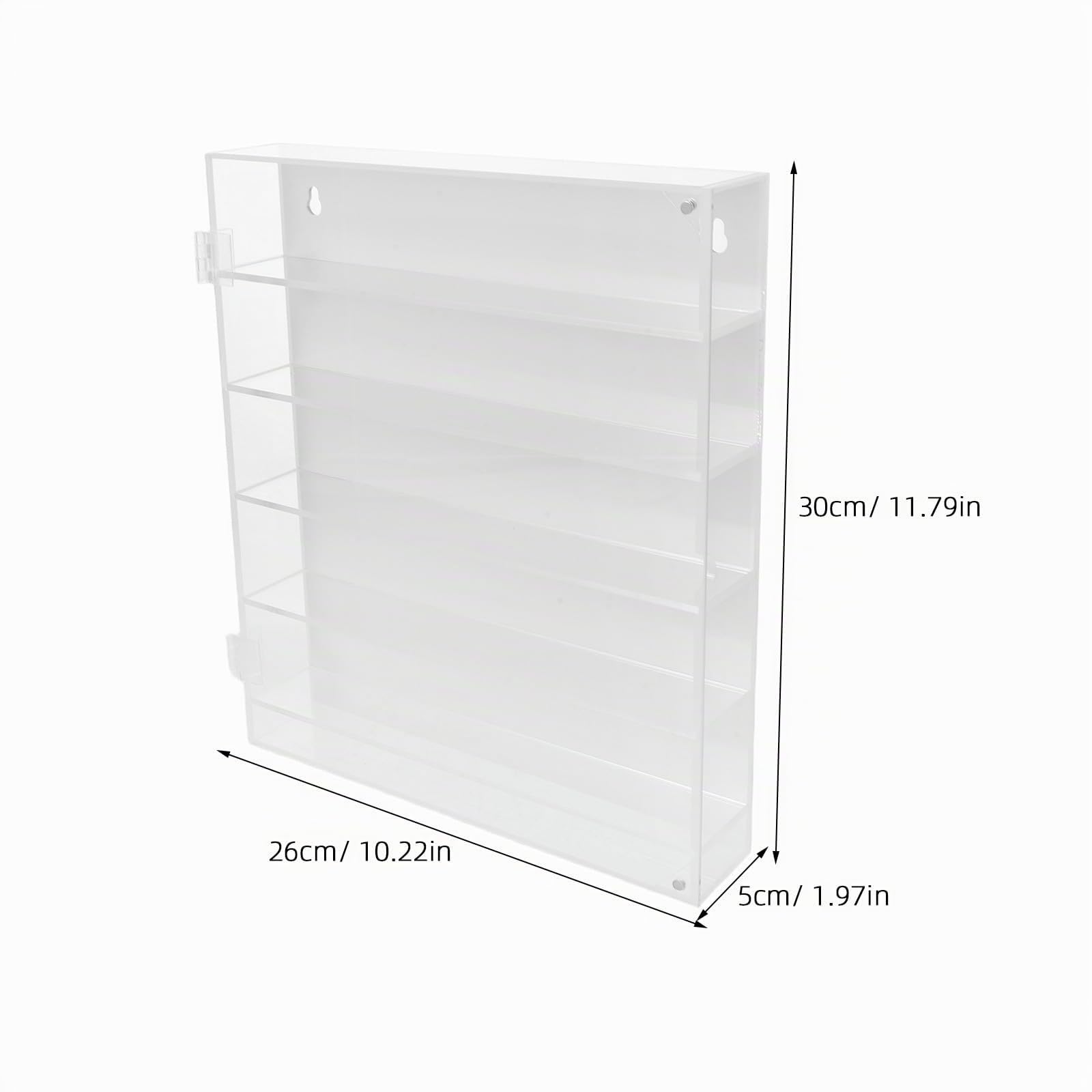 Alasum Vitrine Murale pour Voitures Miniatures Organisateur De Vitrine À Plusieurs Niveaux Présentoir Acrylique Transparent pour Modèles Réduits Et Mini-Figurines Rangement Mural 11.81X10.24X1.97In