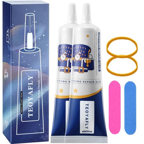 Fabric Glue, Permanent Clear Washable Clothing Glue for All Fabrics, Cotton, Flannel, Denim, Leather, Polyester, Doll Repair, 24 Hours Dry and Waterproof,2x2oz