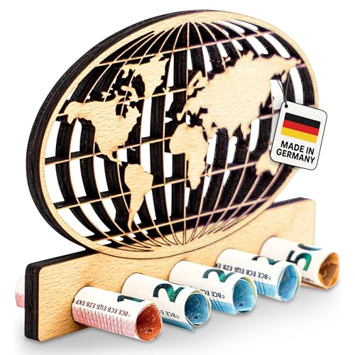 Holz Globus Verpackung Geldgeschenk für Reisende
