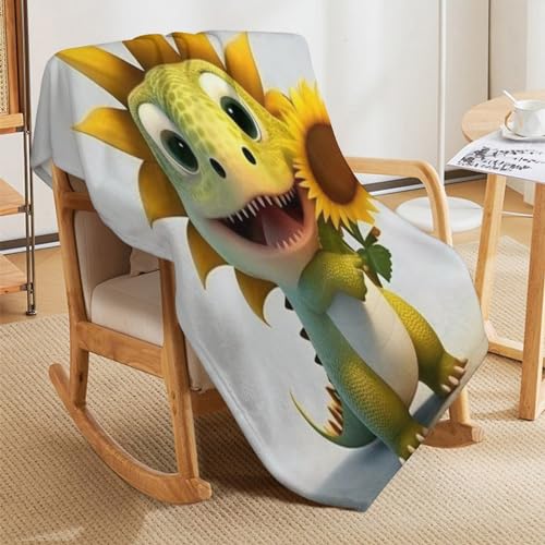 Couverture dinosaure chaude lavable en machine pour lit - 7