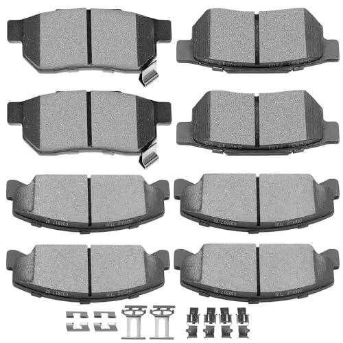 Image of SCITOO D273 D374 8PCS Front and Rear Ceramic Brake Pad Sets | Fit 1993-1995 For Honda For For Civic del Sol 1.5L,1993-1997 For For Civic del Sol 1.6L,1990-1991 For For CRX 1.5L