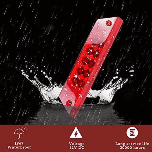 1Pcs Led Taillight For Ranger, Sautvs Red Brake Stop Tail Light Rear Lamp For Polaris Ranger 800 700 900 2012-2016 Accessories (Fit Driver & Passenger Side, 2411099) #TOP2