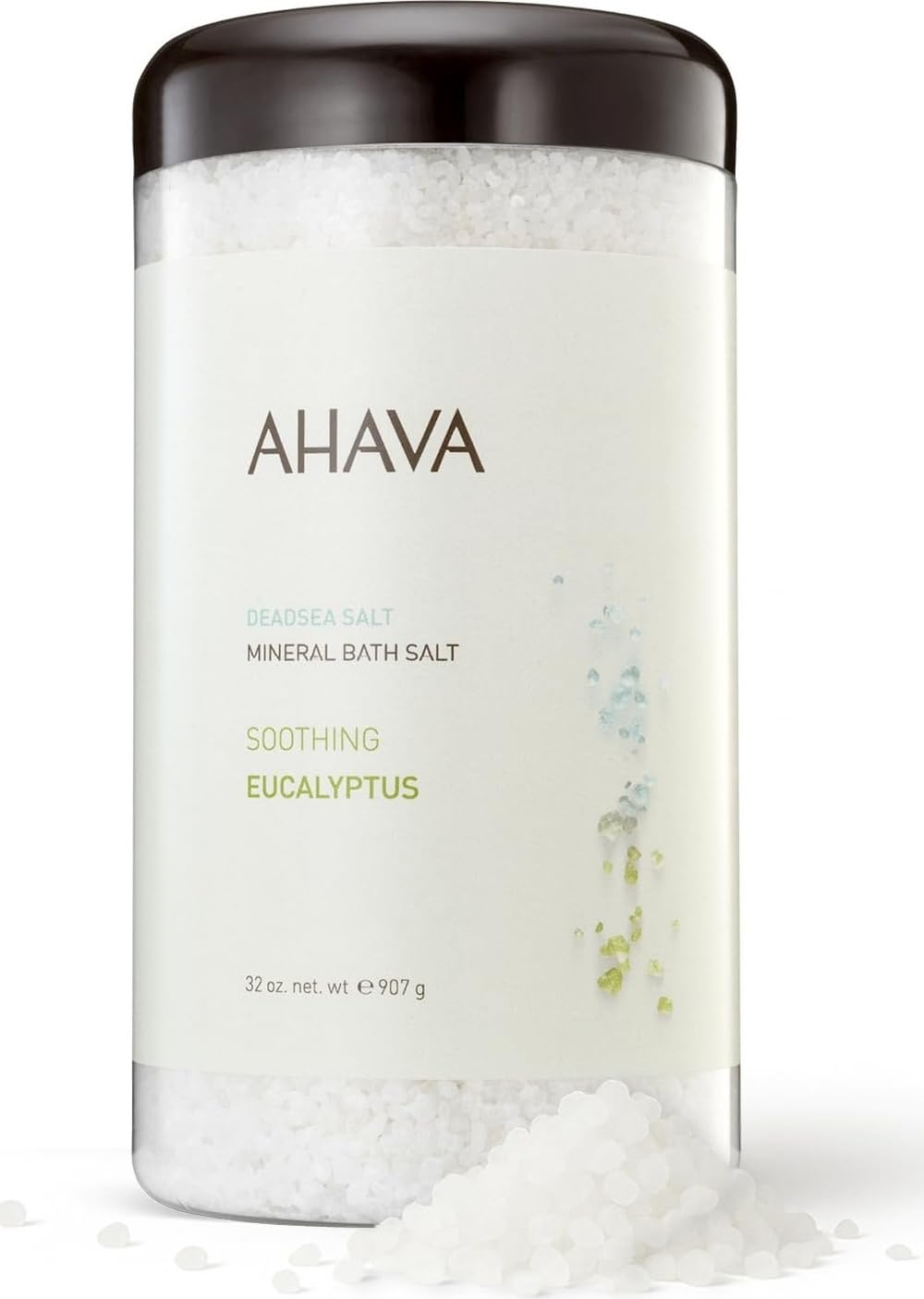 Totes Meer Mineral Badesalz AHAVA - Intensive Entspannung für Körper und Geist, erhöht die Feuchtigkeit, erweicht und lindert schmerzende Muskeln (Soothing Eucalyptus)