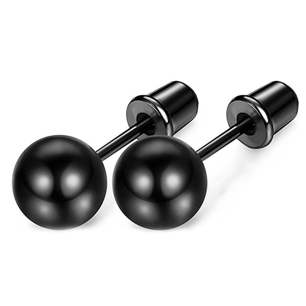 Peora 6 mm Stainless Steel Rose Gold Plated Ball Stud Earrings For Unisex (B07C3QVLML) Amazon Price History, Amazon Price Tracker