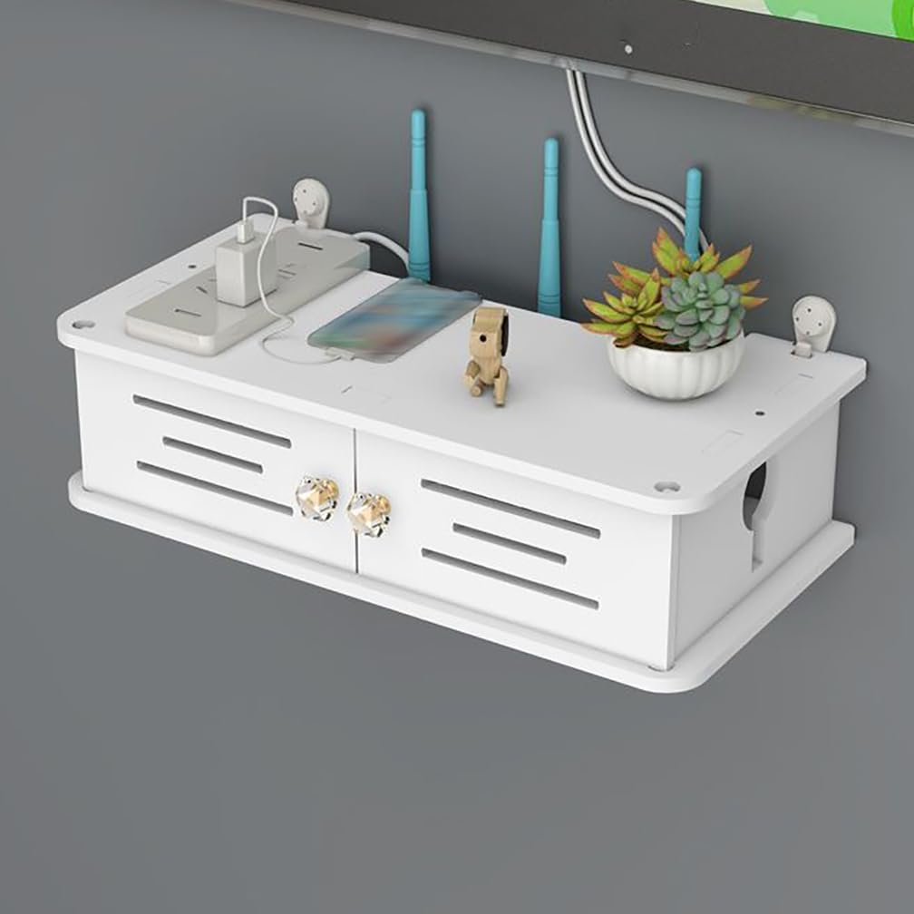 Boîte de rangement murale pour cacher le routeur WiFi et libérer de l'espace