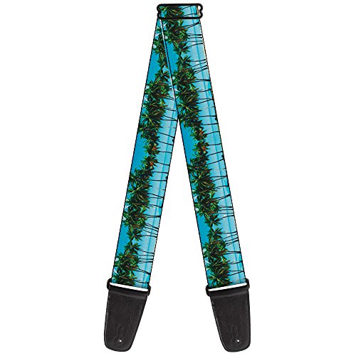 Sangle de guitare Buckle-down Beach Palm Trees pour jouer sur la plage