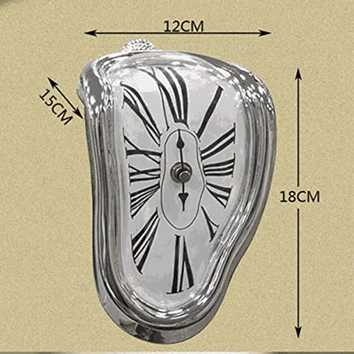 Camidy Relógio de derretimento, relógio Salvador Dali para decoração decorativa de casa, escritório,