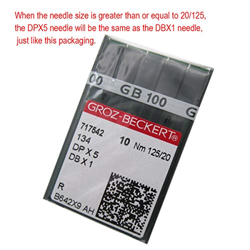 Aiguilles GROZ-BECKERT 135X5 DPX5 pour stopper les sauts de points