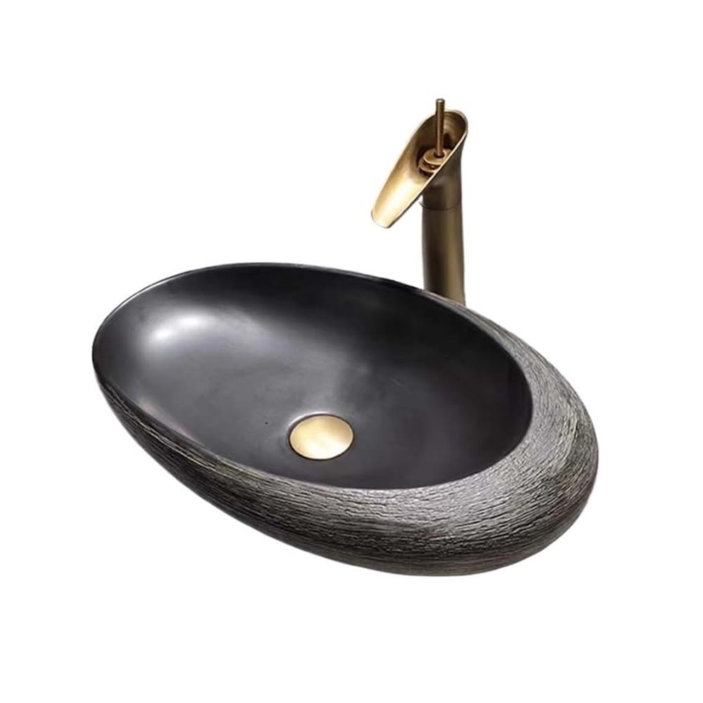 Countertop Bathroom Vessel Vessel Sink Modern Bathroom Above Counter Porcelain Ceramic Vanity Art Basin Cloakroom Sink