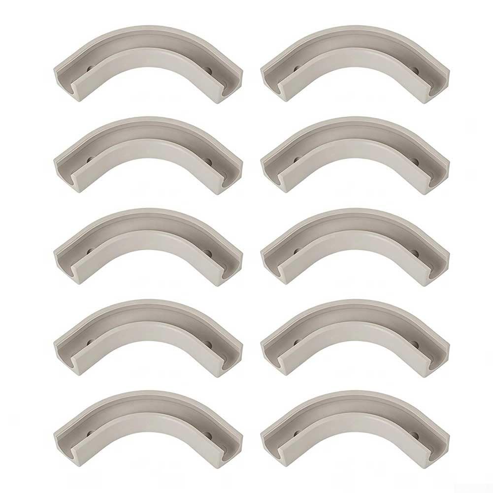 10 Pcs 90 Degree PE Pipe Corner Bracket for Water Purifier System RO Tubing Holder Plastic Elbow Conduit Support Clip Pipe Layout Tool(1/2-inch)