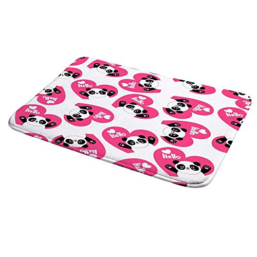 Tapis de douche panda antidérapant pour une sortie de bain douce