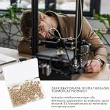 150 sztuk wkładów gwintowych, nakrętek wpięciowych M3x5,7x4,6, mosiężnych nakrętek żłobkowanych, wkładów gwintowych do drukarek 3D do części plastikowych.