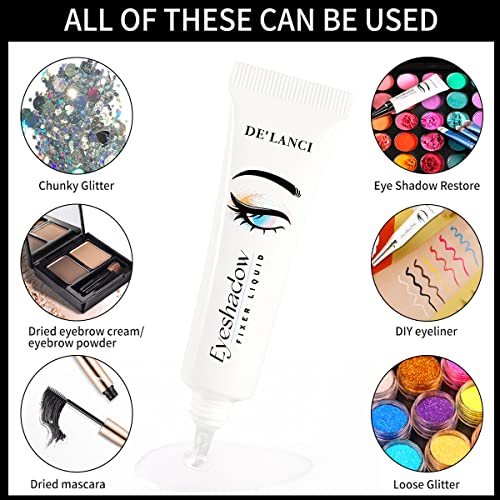 Fixer Liquid Skilled Makeup, AFFLANO Eyeshadow Primer Base Glue for