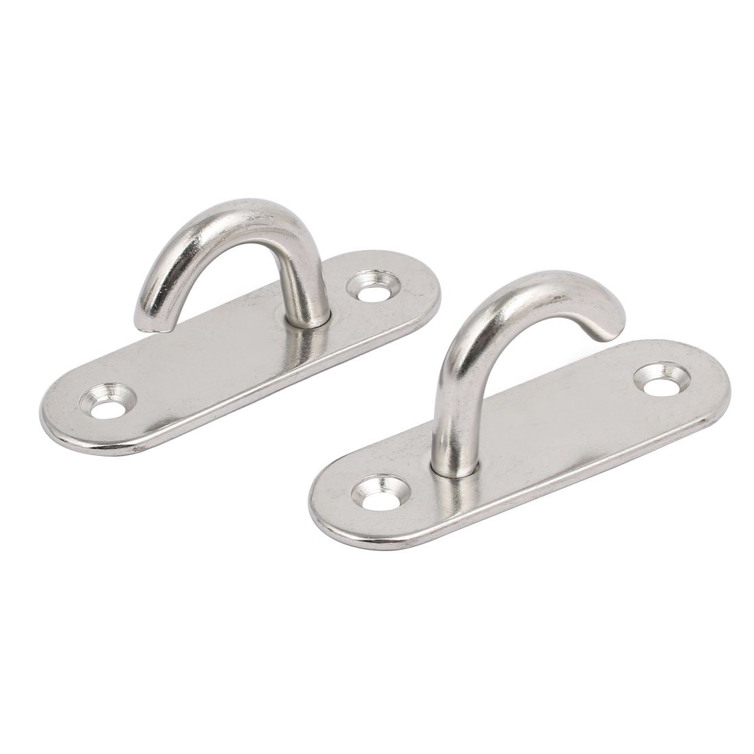 Aexit 304 Stainless Home hardware Steel 8mm Thick Open Ring Oblong Sail Shade Pad Eye Plate 6pcs Model:80as18qo321