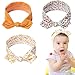 Neonate Fasce morbide in cotone, Fascia Capelli Neonata, Capelli Neonata Fascia, Fasce Capelli Neonata, Bowknot Elastica Fascia Capelli, Turbante Accessori per Capelli, 3pcs