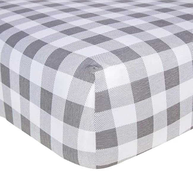 Burt's Bees Baby Essential Organic Cotton Fitted Crib Sheet, Breathable for Boy Girl Standard Crib & Toddler Mattresses