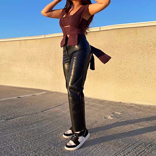 Image of JUMISEE Women's Sexy Wrap Around Strappy Crop Top Knit Multi Wear Sweater Tank Tops Sleeveless Bandage Vest