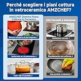Zoom IMG-1 amzchef piano cottura vetroceramica 2 Zoom IMG-1 amzchef piano cottura vetroceramica 2