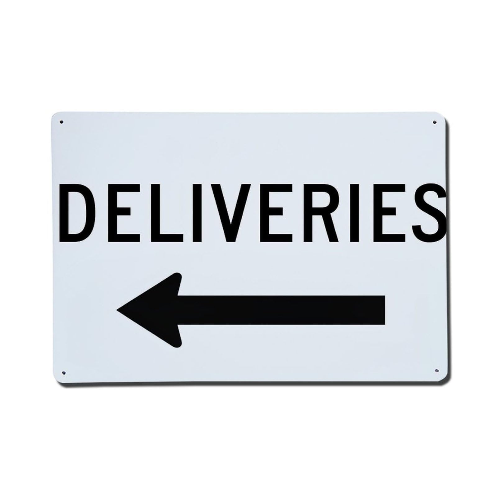 Jdfenggu Vintage Deliveries Arrow Left Direction Sign Retro Metal Tin Sign, Metal Poster For Bar, Home, Man Cave, Kitchen, Laundry Room Art Decor 8X12 Inch