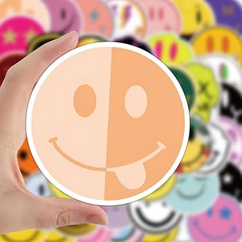 Amazon | SMILE ステッカー 50枚セット PVC 防水 シール
