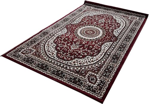 Image of New Kashmiri Design Silk Carpets for Living Room Bedroom Drawing Room Guest Room Hall 2 Feet x 6 Feet Maroon Colour