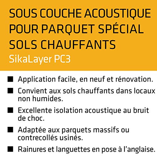 SikaLayer PC3 Zwischenschicht Akustik für Parkett Spezial Fußbodenheizungen – 12 m²