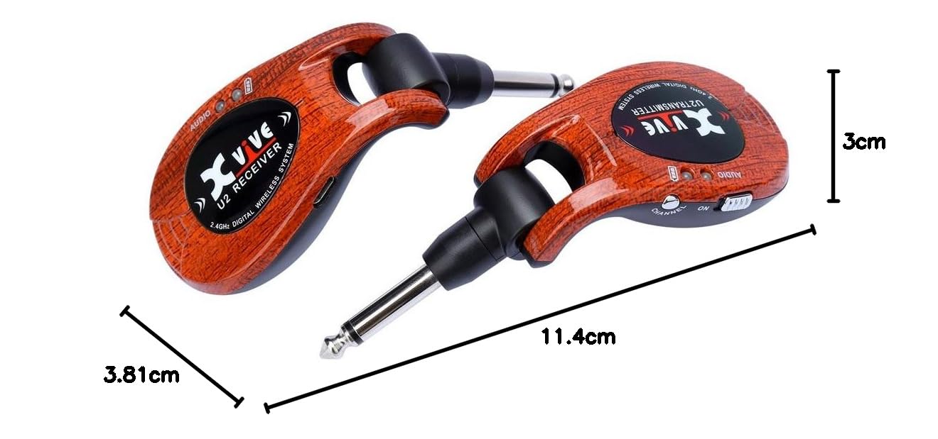 X-Vive U2 - Sistema inalámbrico para guitarra, color madera