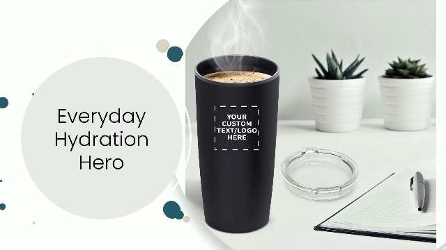 10 oz insulated coffee mug Yeti 10 oz Rambler Stackable Mug with Durasip™ Ceramic Liner – Diamondback  Branding main image 1