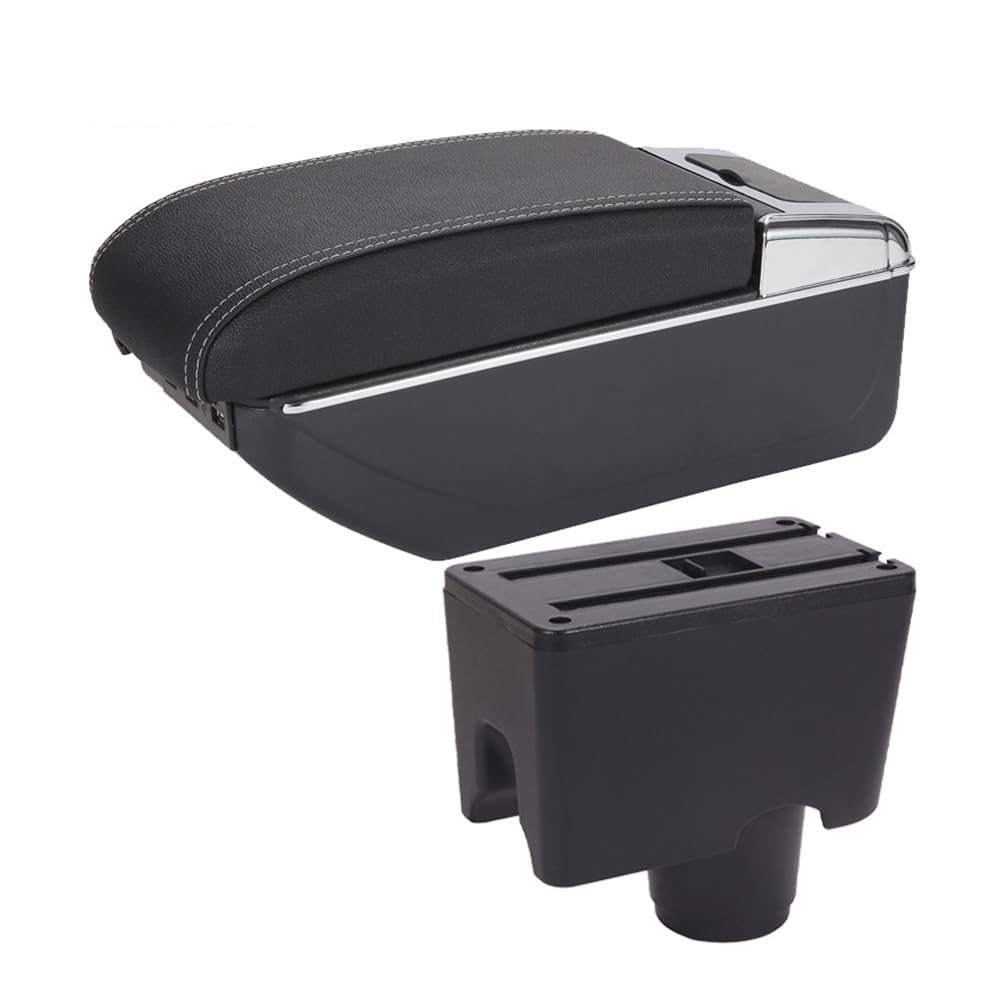 Aierdeyp B3 Black White 7Usb Car Armrest Box For Vw For Up Car Armrest Box