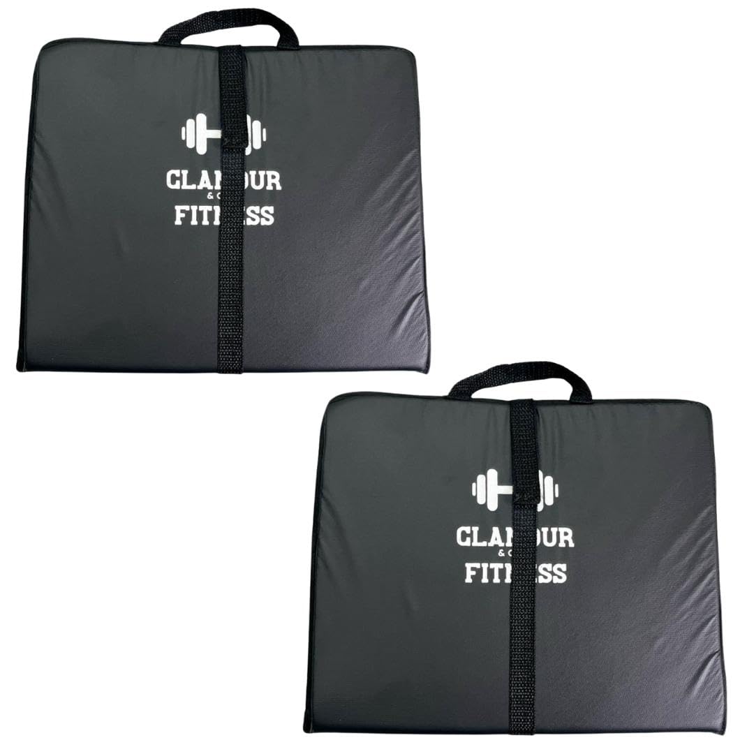 Kit 2 Un De Colchonete Dobrável Para Treino Funcional De Academia Tapete Maleta Para