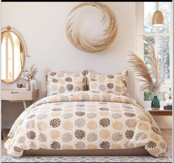 Super Quality Glace Cotton Quilt Cover/Duvet Cover/rajai/ 210 Thread Count, Zipper Closure (Size 60x90) Inches Set of 1 DVT-AF 38-image-13