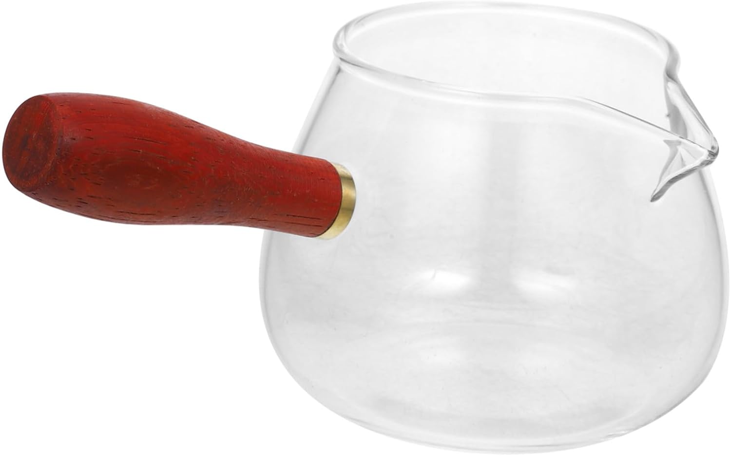 PRETYZOOM Tea Dispenser Wooden Handle Heat-resistant Glass Teapot for Scented and Tea for Office and Home Enjoyment