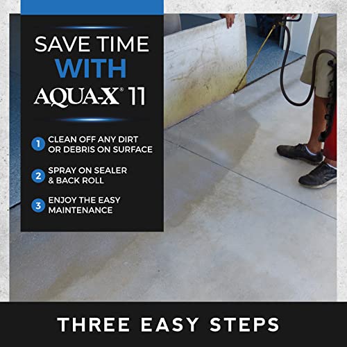 5 Gal. Aqua-X 11 Clear Penetrating Stone And Concrete Sealer | Natural Finish | Professional Grade | Indoor & Outdoor | Fast Dry And Long Lasting Protection #TOP2