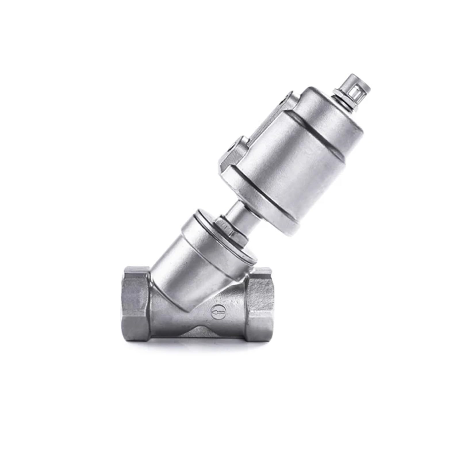 MXXDMOPD DN Series High Temperature And Corrosion Resistant Steam Pneumatic Y Type Internal Thread Angle Seat(Dn15 Stainless Steel)