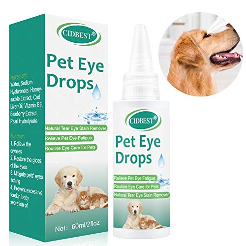 CIDBEST Cat ＆Dog Eye Drops, Eye Wash for Dogs, Pet Eye Care, Relieve Pet Eye Fatigue, Pain-Free Solution for Allergies, Pink Eye, Burning, Itching ＆ Daily Maintenance - Thumbnail 7