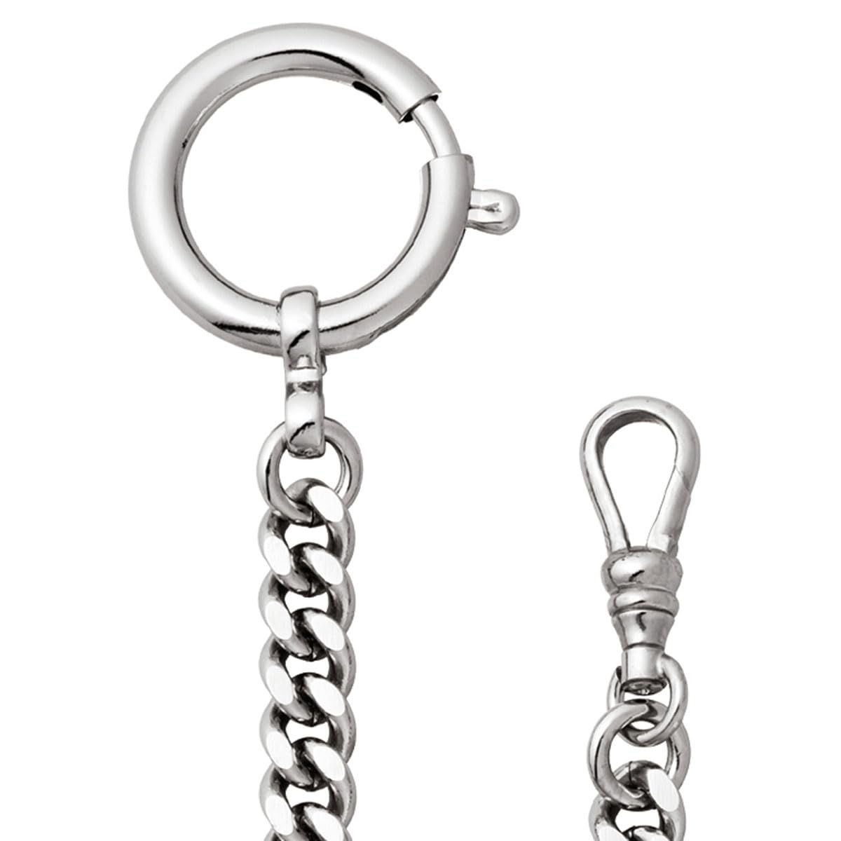REGENT Taschenuhr Kette Taschenuhrkette Kette für Taschenuhr mit Karabiner und Federring in verschiedenen Varianten